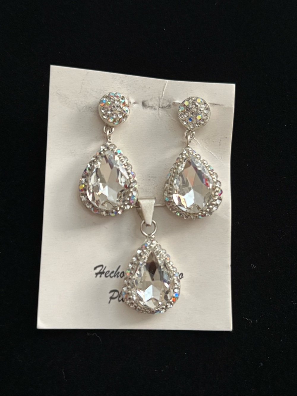 Sterling Silver Earrings and pendant set